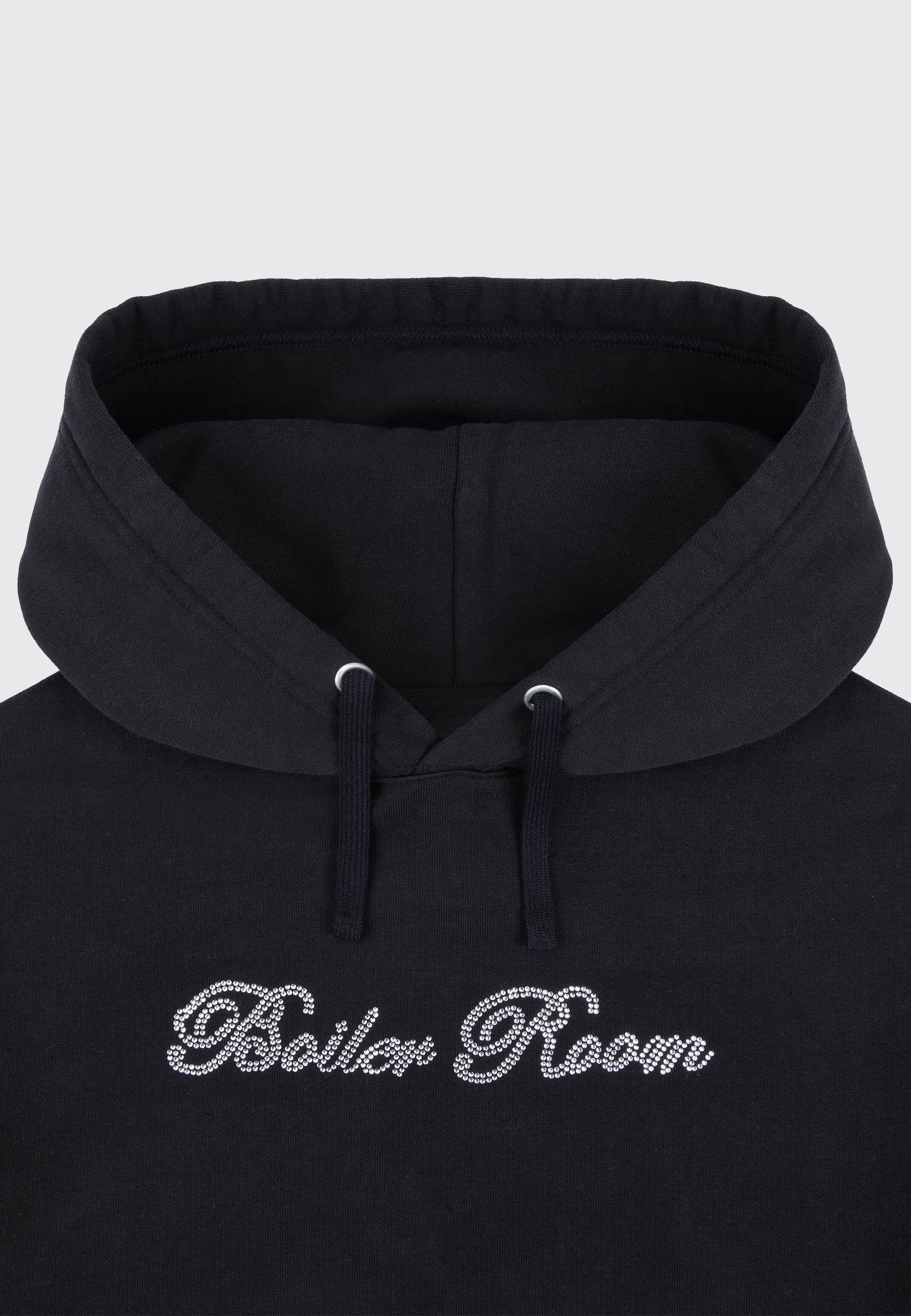 Cropped Hood - Black - Image 4
