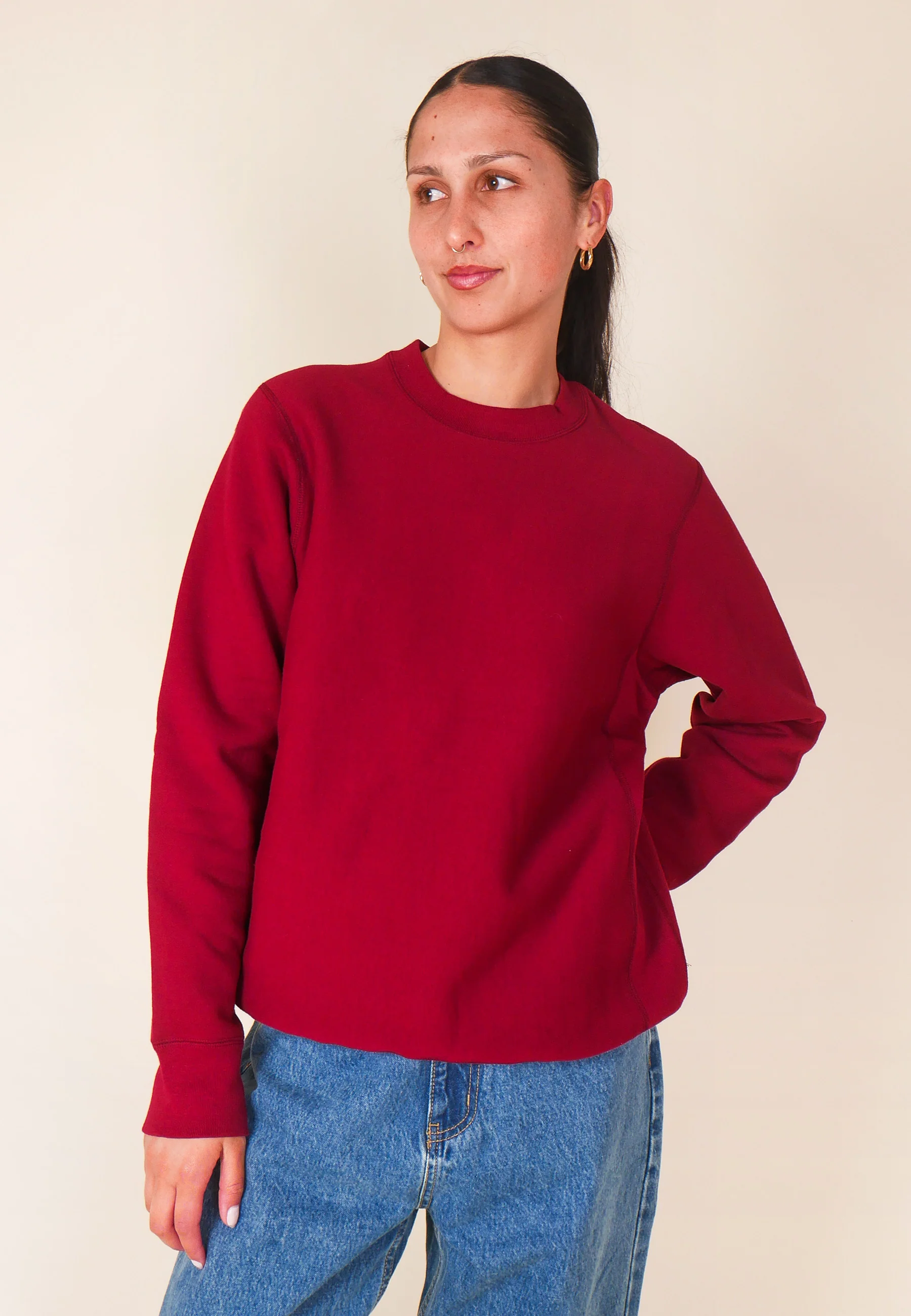 GAG Blank Classic Crewneck Sweater - Brick - Image 6