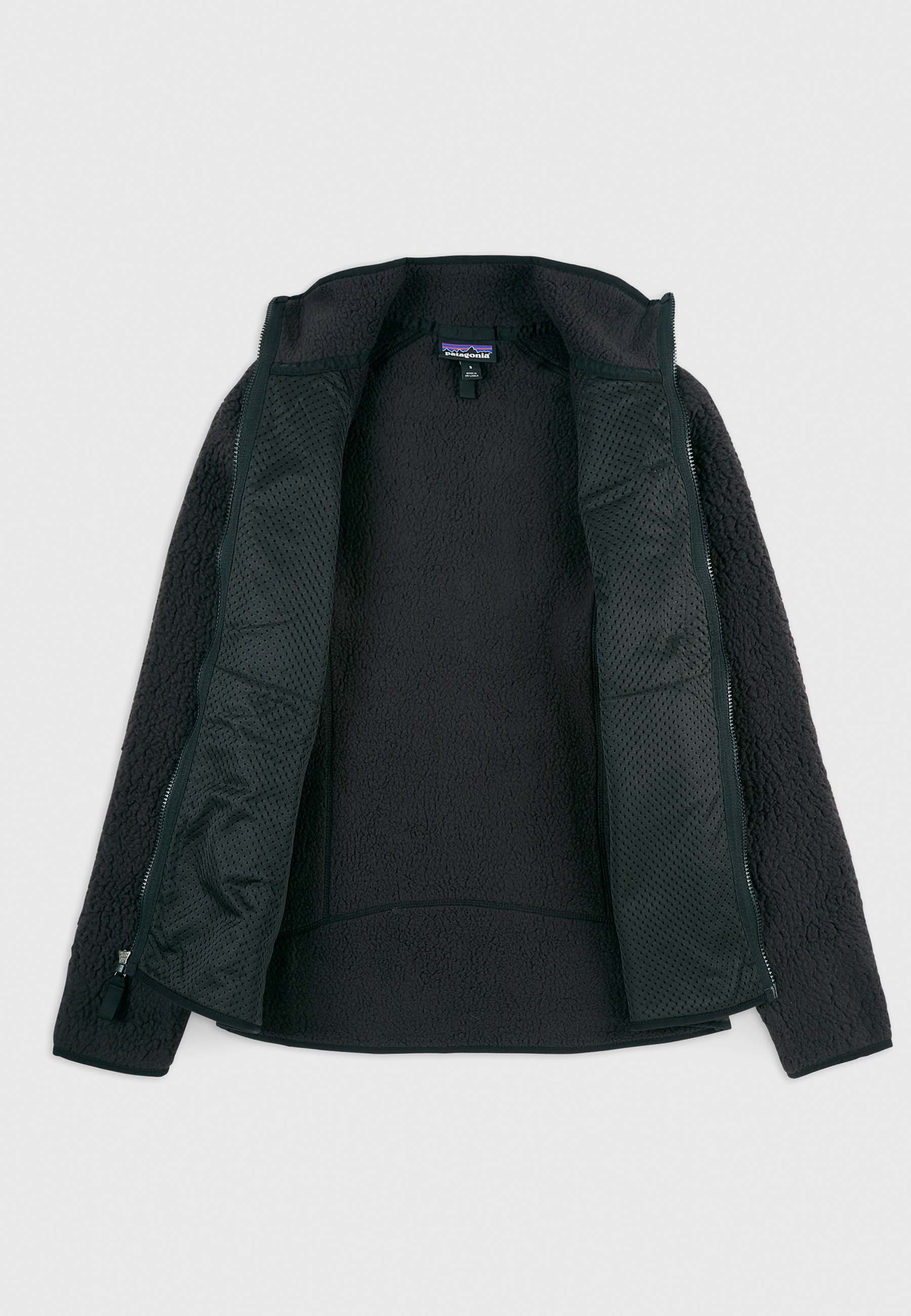 Retro Pile Jacket - Black - Image 10