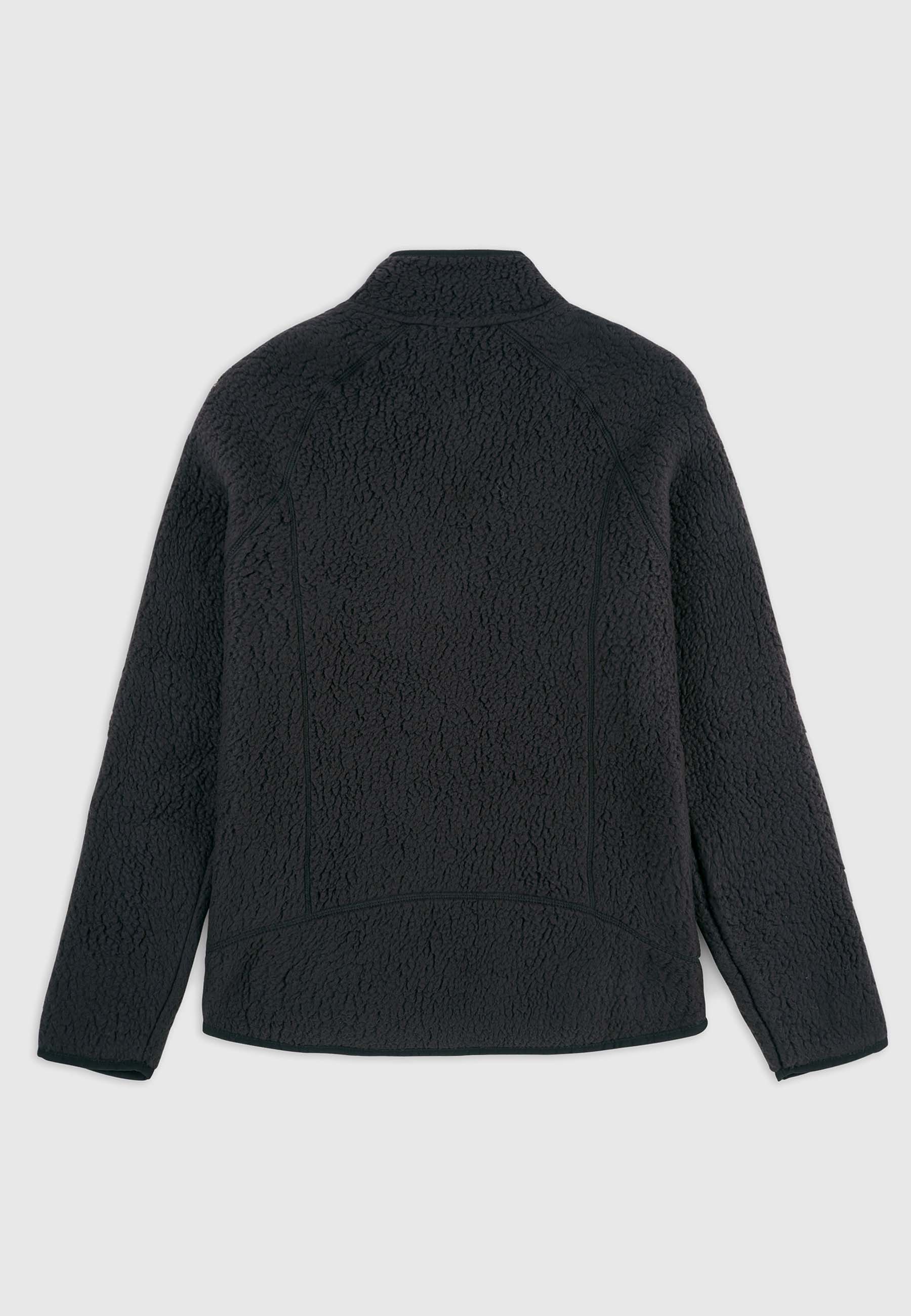 Retro Pile Jacket - Black - Image 11