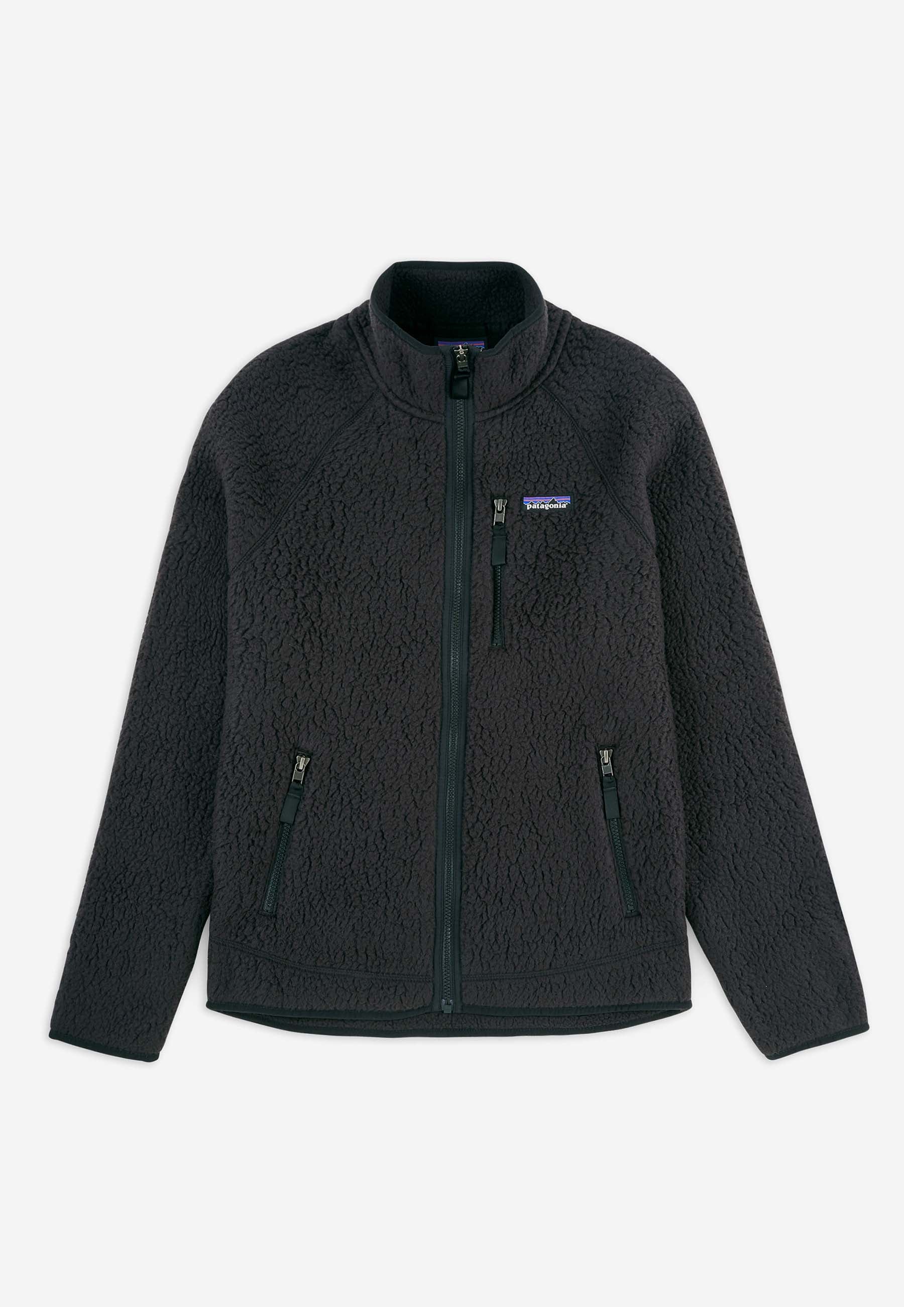 Retro Pile Jacket - Black - Image 9